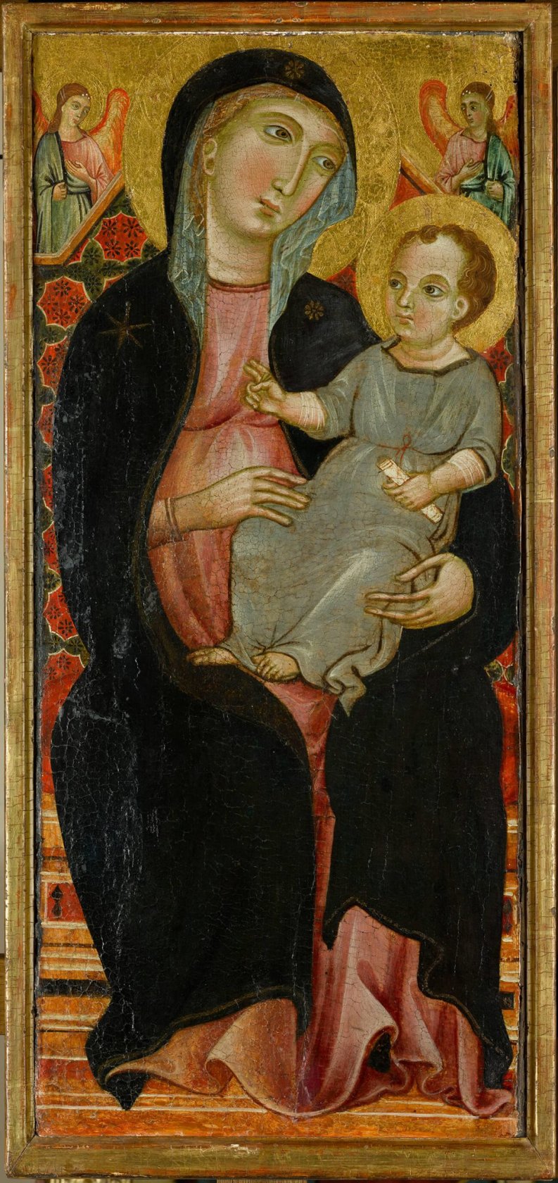 La Vierge Et L Enfant Avec Deux Anges Louvre Lens